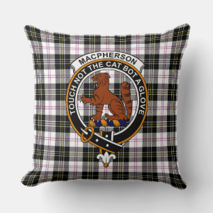 MacPherson Tartan, Clan-märke och valspråk-kudde Kudde
