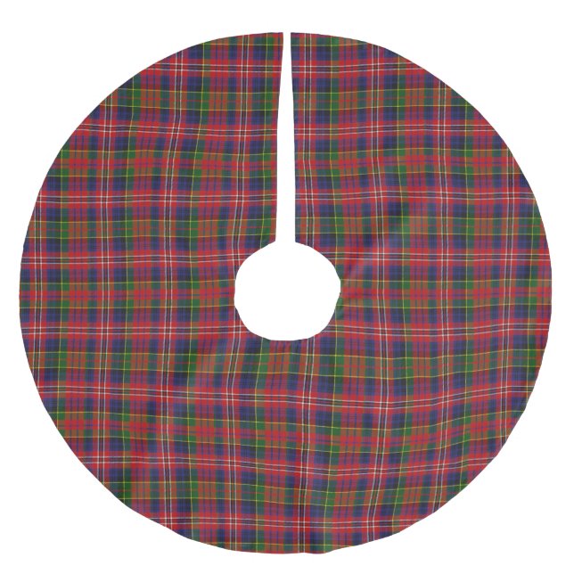MacPherson Tartan Play Träd Skirt Julgransmatta Borstad Polyester (Framsidan)