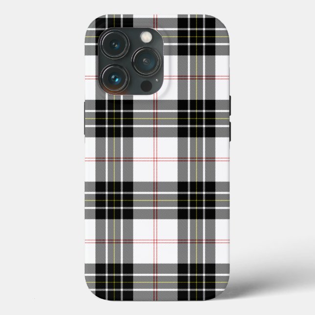 MacPherson tartan svartvit plaid (Baksida )
