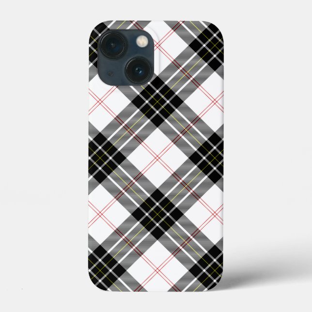 MacPherson tartan svartvit plaid (Baksida)