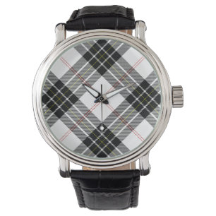 MacPherson tartan svartvit plaid Armbandsur