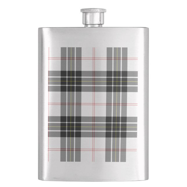 MacPherson tartan svartvit plaid Fickplunta (Framsidan)