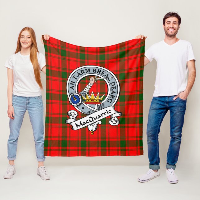 MacQuarrie Modernt klanmärke Tartan-ruta Fleecefilt (På plats)