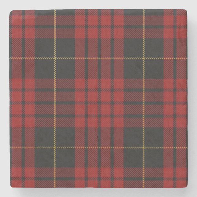 MacQueen Klan Tartan Play Stone Underlägg Sten (Framsidan)