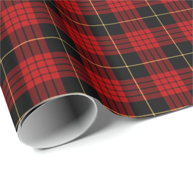 MacQueen Klan Tartan Presentpapper (Rullad Hörn)