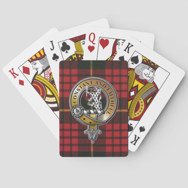 MacQueen Tartan & Badge Casinokort (Baksidan)