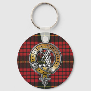 MacQueen Tartan & Badge Nyckelring