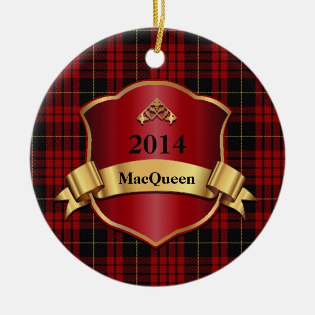 MacQueen Tartan Play-Anpassningsbarnas ornament (Framsidan)