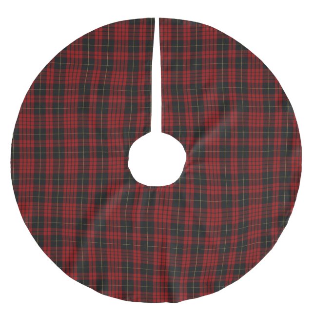 MacQueen Tartan Play Träd Skirt Julgransmatta Borstad Polyester (Framsidan)