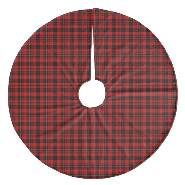 MacQueen Tartan Red and Black Play Julgransmatta Fleece (Framsidan)