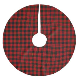MacQueen-tartanmönster Julgransmatta Borstad Polyester