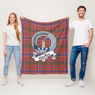 MacRae Ancient Klan Badge Tartan Play Fleecefilt