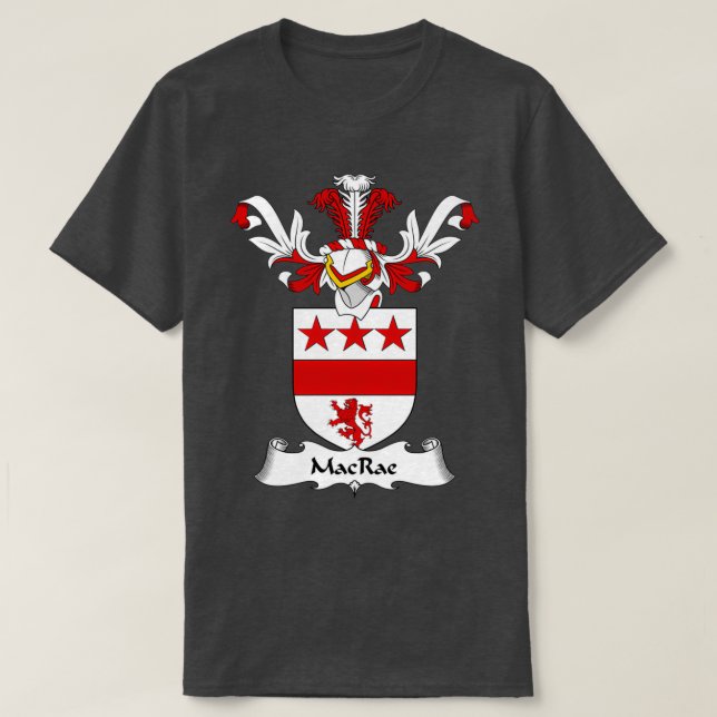 MacRae Jackar om Arm Family Crest T Shirt (Design framsida)