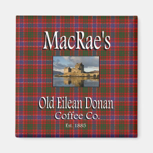 MacRaes gamla Eilean Donan Coffee Co. Magnet