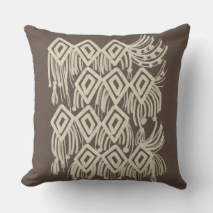 Macrame bohemsk stickning ritmönster kudde