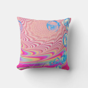MACRAME’- Colorful Abstrakt Image of Fractal Art - Kudde