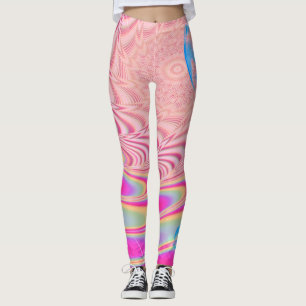 MACRAME’- Colorful Abstrakt Image of Fractal Art - Leggings