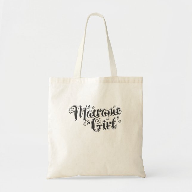 Macrame Girl Makramee Tygkasse (Framsidan)