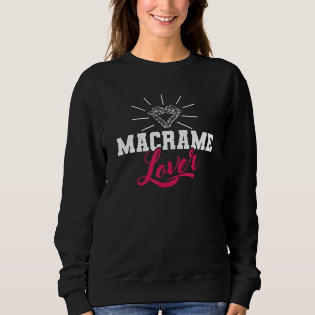 Macrame Lover T Shirt (Framsida)