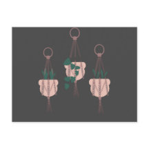 Macramé växt hängare kruka illustration