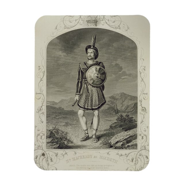 Macready as Macbeth, Act I scen 3, i spelet Magnet (Vertikal)