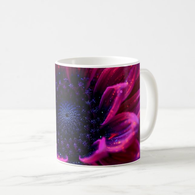 Macro Fuchsia Nebula Kaffemugg (Framsida höger)