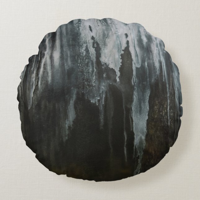 Macro photography of ice formation rund kudde (Framsidan)