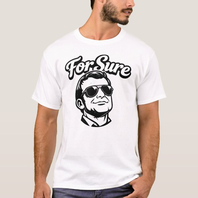 Macron For Sure Politique Humour T Shirt (Framsida)