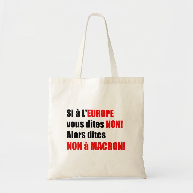 MACRON = Mondialization Tote Bag Tygkasse (Framsidan)
