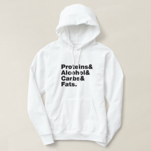Macronutrients. Proteiner, alkohol och karboner oc Hoodie