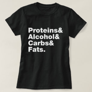 Macronutrients. Proteiner, alkohol och karboner oc T Shirt