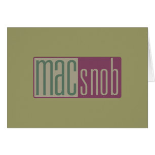 macsnobb hälsningskort