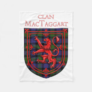 MacTaggart Tartan Scottish Plade Lejon Rampant Fleecefilt