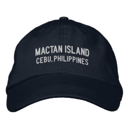 Mactan Island Cebu Filippinerna Baseball Hat Broderad Keps