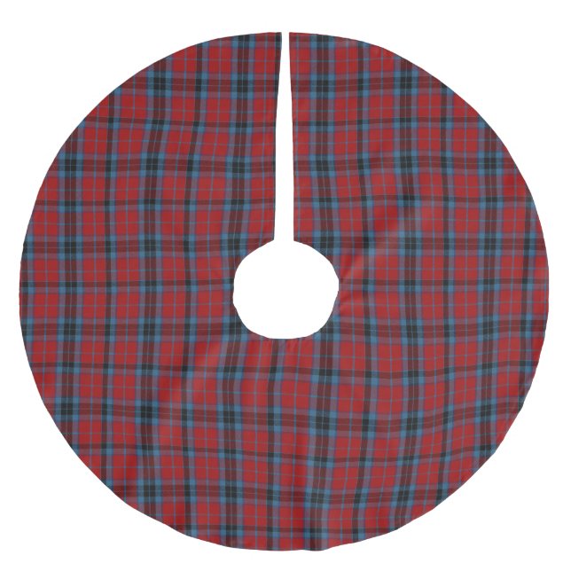MacTavish Clan Tartan Julgransmatta Borstad Polyester (Framsidan)