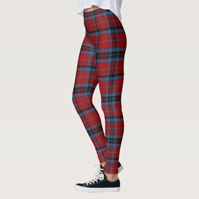 MacTavish-ruta Modern röd Dam Leggings (Vänster)