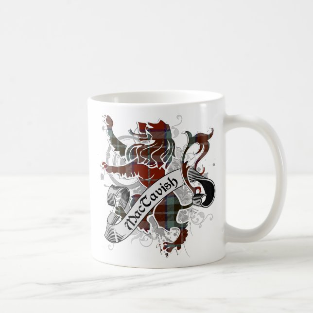 MacTavish Tartan Lejonare Kaffemugg (Höger)
