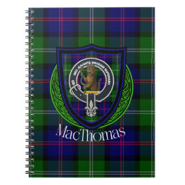 MacThomas Scottish Clan Tartan & Crest Anteckningsbok