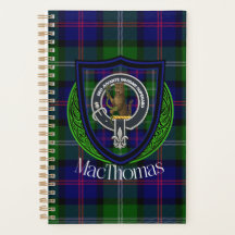MacThomas skotska klan tartan och vapensköld