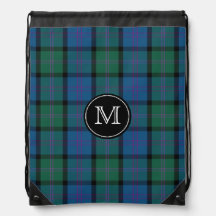 MacThomas Tartan Plaid Monogram Ryggsäck