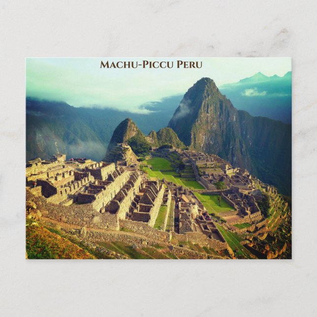 Macu-Piccu Peru Vykort (Framsida)