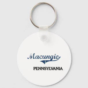 Macungie Pennsylvania stadsklassiker Nyckelring