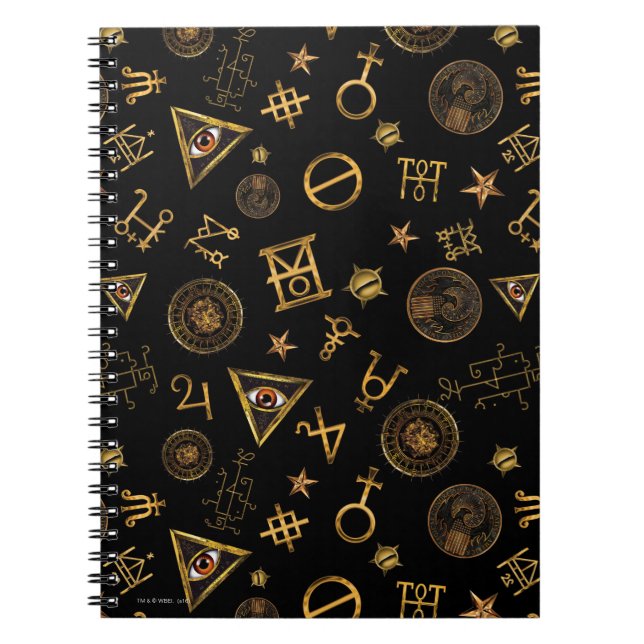 MACUSA™ Magic Symbols and Vapenskölds Mönster Anteckningsbok (Framsidan)
