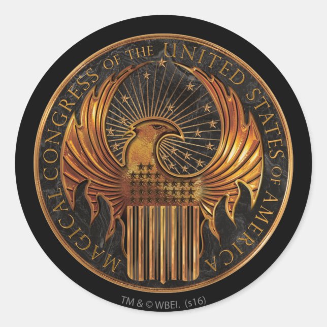 MACUSA™ Medallion Runt Klistermärke (Framsida)