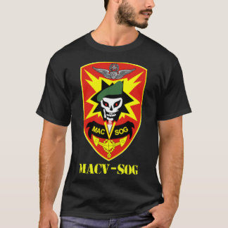 MACV-SOG Army Unit Patch Fullt Färg Vietnam Vetera T Shirt