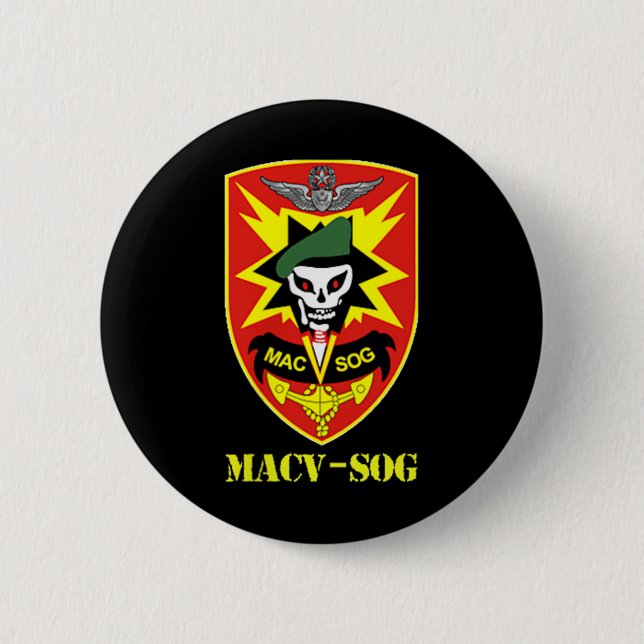 Macv-sog Army Unit Small Patch Fullt Vietnam Knapp (Framsida)