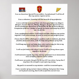 MACV SOG Vietnam Krig Veterans-veterinärer Poster