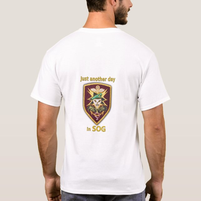 MACV SOG Vietnams krig veteranplåster T Shirt (Baksida)