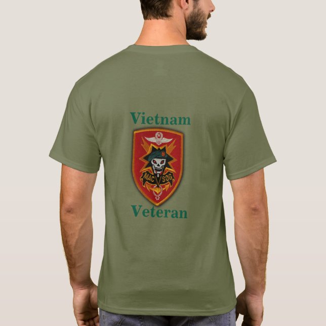 MACVSOG:s kommando för militärt bistånd Vietnam Ve T Shirt (Baksida)