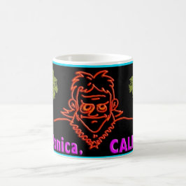 Macvy Santa Monica Kalifornien Mugg! Magisk Mugg
